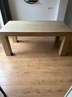 Eiken eettafel (greywash), Huis en Inrichting, Tafels | Eettafels, Ophalen, Eikenhout, 50 tot 100 cm, Zo goed als nieuw