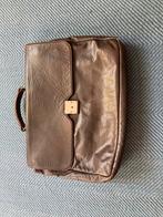 Plevier laptoptas in donkerbruin soepel leer, Computers en Software, Laptoptassen, Ophalen, 13 inch, Gebruikt, Aktetas