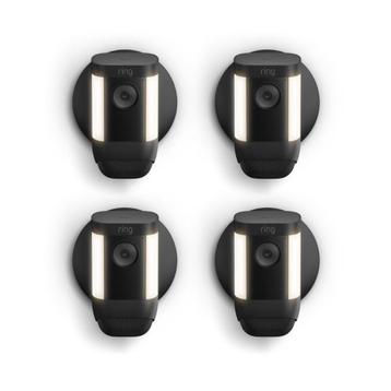 4-Pack Spotlight Cam Pro Wired black beschikbaar voor biedingen