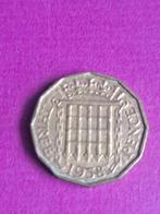 1958 Engeland 3 pence Elizabeth II, Verzenden, Overige landen, Losse munt