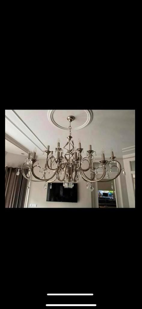 LeClercq & Bouwman Kroonluchter (z.g.a.n.), Huis en Inrichting, Lampen | Hanglampen, Zo goed als nieuw, 50 tot 75 cm, Metaal, Ophalen of Verzenden
