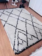 Cream wit/Zwart Tapijt 160 x 230 cm, Ophalen, 150 tot 200 cm, 200 cm of meer, Zo goed als nieuw