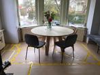 Woood ronde tafel eikenhout, Ophalen, Zo goed als nieuw, Vijf personen of meer, 100 tot 150 cm