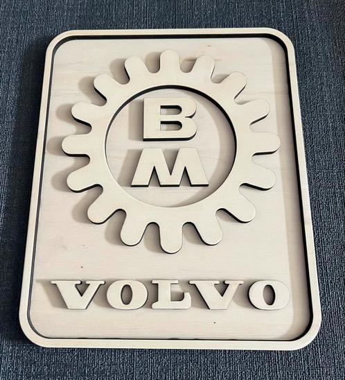 BM Volvo 3D embleem van hout afmeting 25cm x 30cm, Hobby en Vrije tijd, Overige Hobby en Vrije tijd, Nieuw, Ophalen of Verzenden