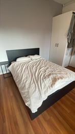 Bed Ikea Malm, Ophalen, Zwart, Tweepersoons, 140 cm