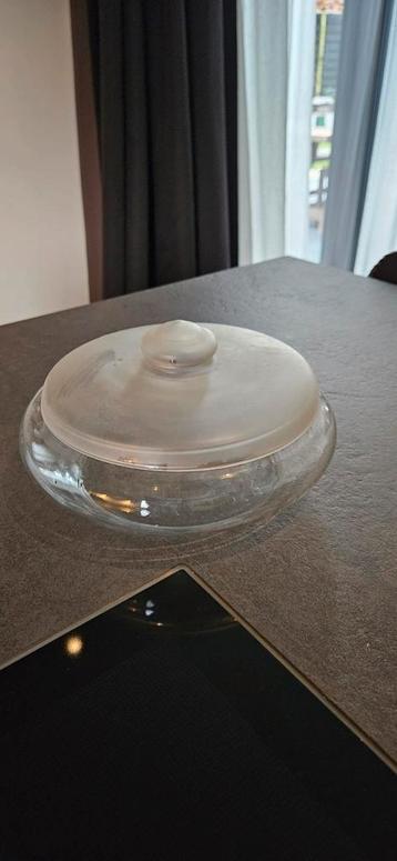  glazen koekjes schaal Leerdam glas beschikbaar voor biedingen