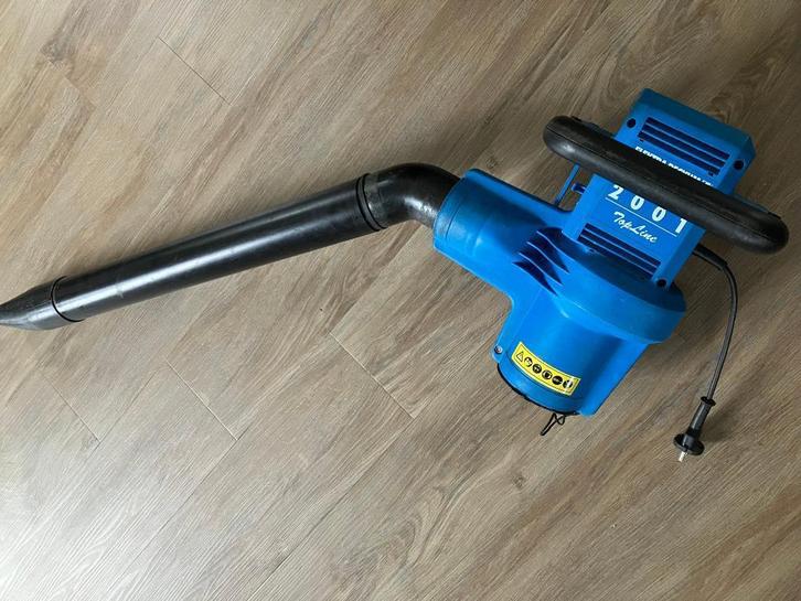 Bladblazer/bladzuiger, Tuin en Terras, Bladblazers, Gebruikt, Ruggedragen, Elektrisch, Met opvangzak, Met versnipperfunctie, Met zuigfunctie