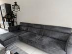 Grijze hoekbank met loungedeelte - 287cm breed, Huis en Inrichting, Banken | Bankstellen, Ophalen, 250 tot 300 cm, Gebruikt, 125 tot 150 cm