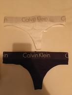 2 Pack Calvin Klein dames ondergoed strings, Calvin Klein, Ophalen of Verzenden, Zwart, String