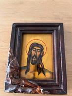 Houten Schilderij Jezus - Icon, Ophalen of Verzenden