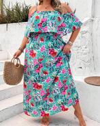 Boho jurkje Ruffle all over print Blauw ** NIEUW **, Verzenden, Nieuw, Blauw, Jurk