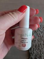 Lichtroze glitter gellak merk virgin nails 15ml, Ophalen of Verzenden, Zo goed als nieuw, Roze, Handen en Nagels