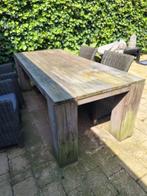 Steigerhouten tuintafel 220x100, Tuin en Terras, Tuintafels, Gebruikt, Rechthoekig, Hout, Ophalen