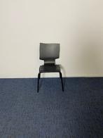 2 x Vergaderstoel Gispen, design, zwart, Van der Sluis, Huis en Inrichting, Stoelen, Ophalen, Gebruikt, Zwart, Twee