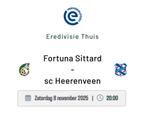 2 tickets voor Fortuna - Heerenveen, Tickets en Kaartjes, Twee personen