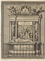 Coenraet Decker ets "Tombe van den Admirael Maerten Tromp", Antiek en Kunst, Ophalen
