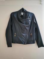 Tony-cohen leren damesjack maat 40, Maat 38/40 (M), Blauw, Ophalen of Verzenden, Gedragen
