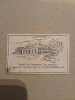 Oude suikerzakje Hotel Café Restaurant "DE BRINK" Dwingeloo, Verzamelen, Ophalen of Verzenden