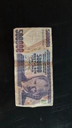 Oud turks bankjbiljet–500 Lira–Verzamelaarsitem, Ophalen of Verzenden, Overige landen, Los biljet