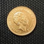 (BLACK FRIDAY 50%) 1927 Wilhelmina 10 Gulden tientje naslag, Postzegels en Munten, Munten | Nederland, Verzenden, Goud, Koningin Wilhelmina
