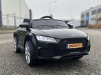 Audi TT'RS 12v zwart - RC – Leder zit – Rubberband Blue, Kinderen en Baby's, Ophalen of Verzenden, Nieuw