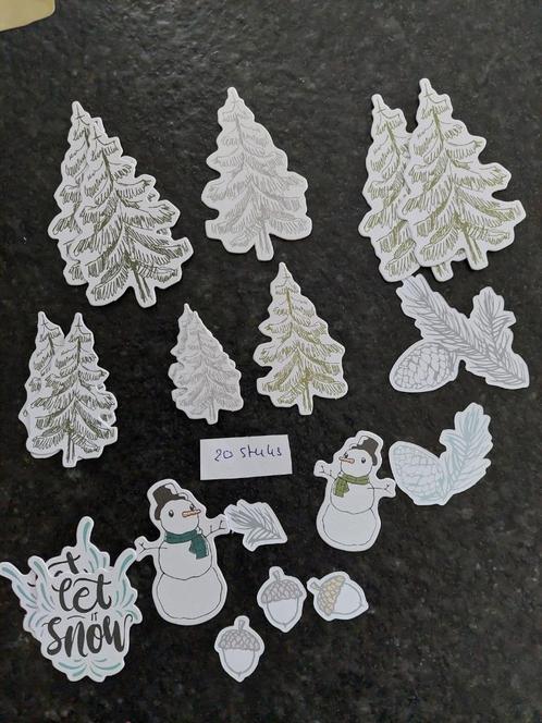 Winter diecuts, Hobby en Vrije tijd, Scrapbooking, Nieuw, Ophalen