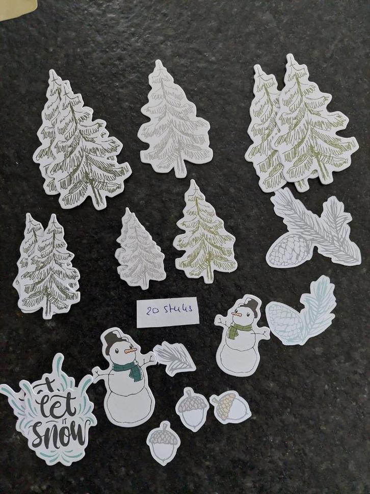 Winter diecuts, Hobby en Vrije tijd, Scrapbooking, Nieuw, Ophalen