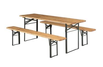 Biertafel met banken beschikbaar voor biedingen