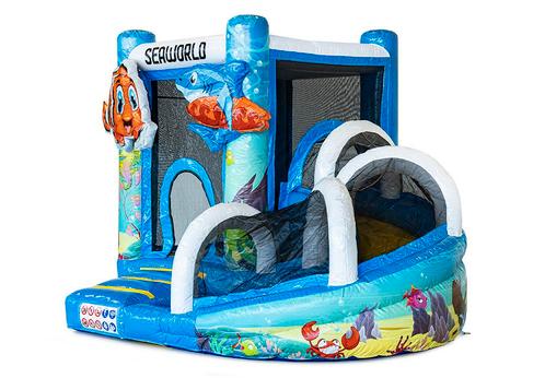 Mini Slide Seaworld springkussen te huur, Hobby en Vrije tijd, Feestartikelen | Verhuur, Zo goed als nieuw, Overige, Ophalen