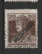 Hongarije 1918 - Opdruk Koztarsasag, Postzegels en Munten, Ophalen of Verzenden, Gestempeld
