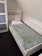 IKEA wit houten bed, Huis en Inrichting, Slaapkamer | Bedden, Gebruikt, 90 cm, Eenpersoons, Verzenden