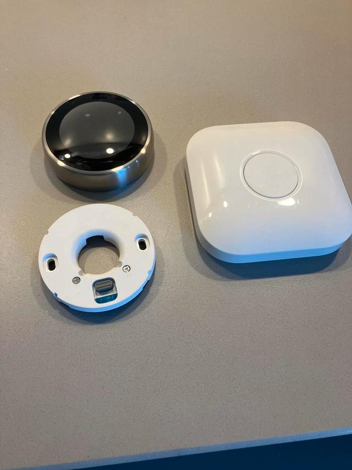 Google Nest 3e generatie, Doe-het-zelf en Verbouw, Thermostaten, Gebruikt, Slimme thermostaat, Ophalen of Verzenden