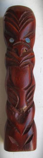 Maori Kiwi~Nieuw-Zeelandse God~Houtsnijwerk handwerk, Ophalen of Verzenden