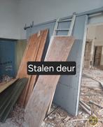 Stalen schuifdeur, Doe-het-zelf en Verbouw, Deuren en Horren, Ophalen, Gebruikt, 80 tot 100 cm, 215 cm of meer