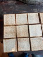 Vintage bruine/ beige tegeltjes 8cm x 8 cm 150 stuks, Ophalen