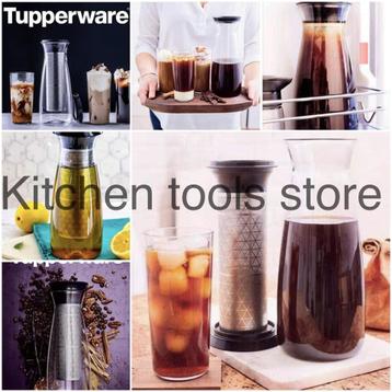 Tupperware clear cold brew koffie karaf +gratis receptenboek beschikbaar voor biedingen