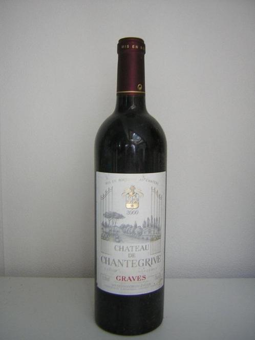 Wijn 2000 Chateau de Chantegrive Graves Bordeaux 25 Jaar, Verzamelen, Wijnen, Nieuw, Rode wijn, Frankrijk, Vol, Ophalen of Verzenden