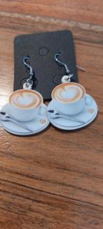 koffiekopjes oorbellen, Overige materialen, Hangers, Overige kleuren, Nieuw