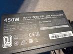 Cooler Master 80 Plus voeding 450W MPE-4501-ACABW, Ophalen of Verzenden, Zo goed als nieuw