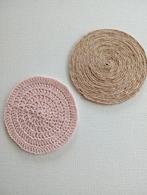 Vloerkleedje jute /roze voor poppenhuis muizenhuis, Ophalen of Verzenden, Zo goed als nieuw, Poppenhuis