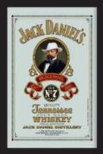 Jack Daniels Portret kleur foto reclame spiegel wanddeco