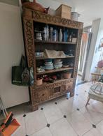 Prachtig houten wandmeubel, Huis en Inrichting, Kasten | Buffetkasten, Ophalen, Gebruikt, 25 tot 50 cm