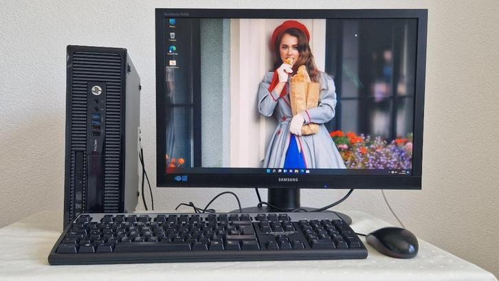 Mooie i5 Incl SSD SSD + 1TB HDD Wind 11 LCD 24 Inch Wi-Fi, Computers en Software, Desktop Pc's, Zo goed als nieuw, 3 tot 4 Ghz