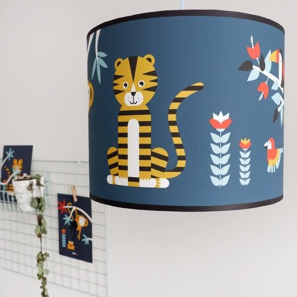 Hanglamp Kinderlamp Lamp Jungle Donkerblauw ANNIdesign, Info@annidesign.nl, Nieuw, Ophalen of Verzenden, Hans Andreussingel 15 2652 GA Berkel en Rodenrijs