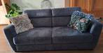 Grijs blauwe twee en half zitsbank, Huis en Inrichting, Ophalen, Tweepersoons, 75 tot 100 cm, Zo goed als nieuw