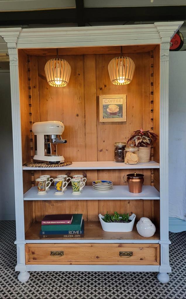 Mooie koffie kast / koffiebar/espressomeubel/barista bar, Witgoed en Apparatuur, Koffiemachine-accessoires, Zo goed als nieuw