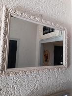 Mooie witte barok spiegel ca 50 x 70 cm, Ophalen, Zo goed als nieuw, Rechthoekig, Minder dan 100 cm