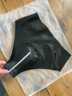 Slip met rits / Latex / Maat S, Verzenden, Zwart, Slip