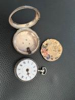 Antiek zilveren zakhorloge snek spillegang 18e eeuw, Sieraden, Tassen en Uiterlijk, Horloges | Antiek, Overige merken, Zakhorloge