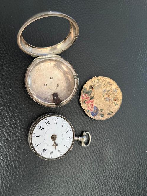 Antiek zilveren zakhorloge snek spillegang 18e eeuw, Sieraden, Tassen en Uiterlijk, Horloges | Antiek, Zakhorloge, Overige merken